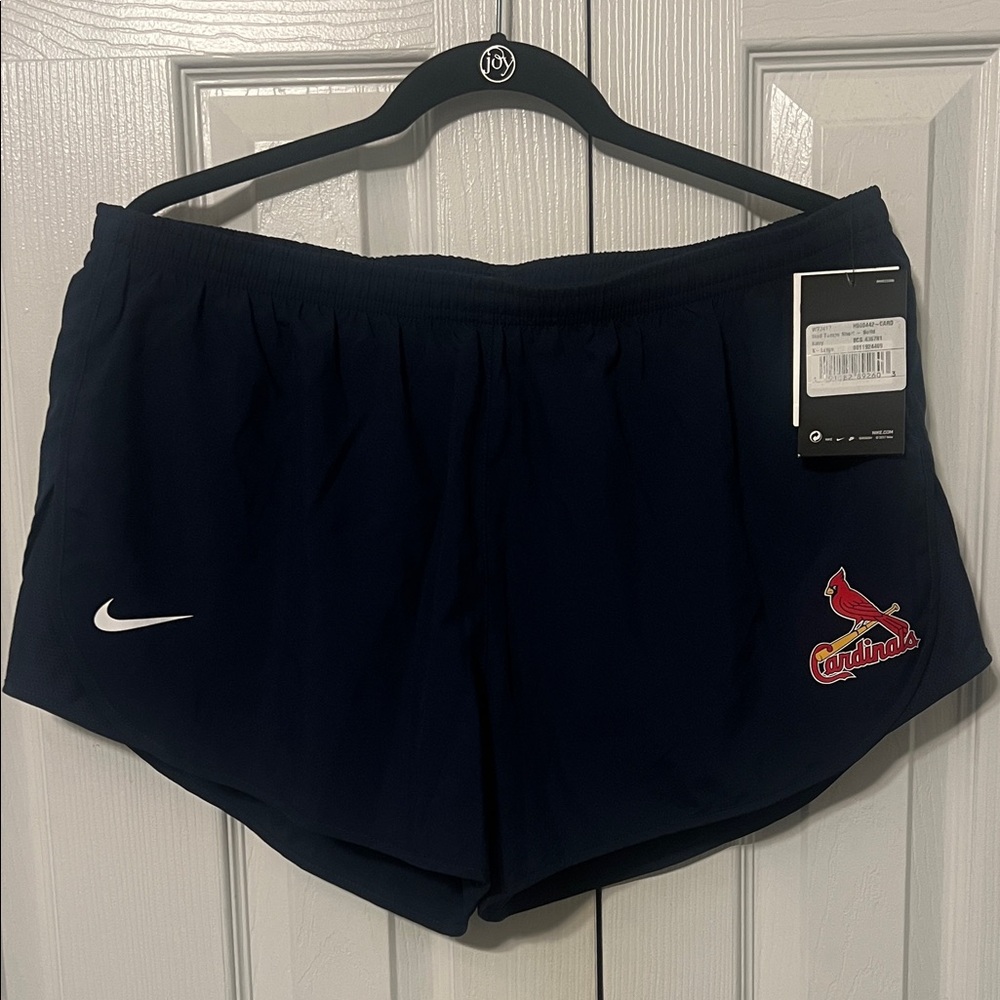 NWT Nike Women's Navy Blue STL Cardinals Mod Tempo Athletic Shorts